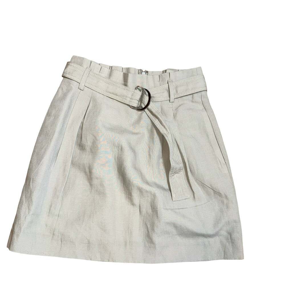 Ann Taylor Petite Size 0P Belted Paperbag Waist Skirt